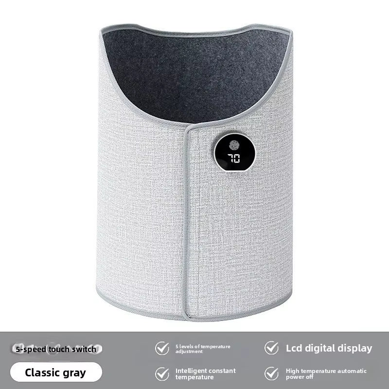 Silent Foldable Leg Warmer Pro - under Desk Electric Foot Heater with Thermostat & Auto Shut off for Office Home Timer