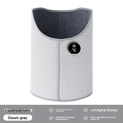 Silent Foldable Leg Warmer Pro - under Desk Electric Foot Heater with Thermostat & Auto Shut off for Office Home Timer