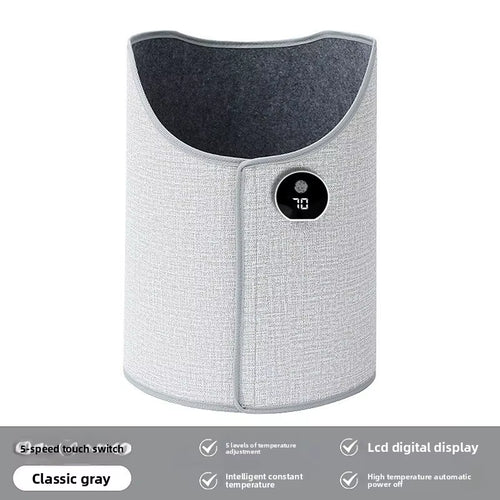 Silent Foldable Leg Warmer Pro - under Desk Electric Foot Heater with Thermostat & Auto Shut off for Office Home Timer